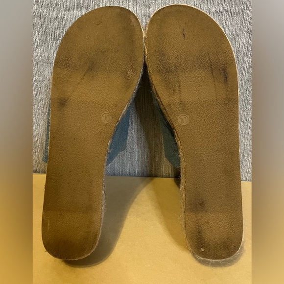 Big Buddha Denim Espadrille Platform Sandals size 10 - Picture 10 of 11